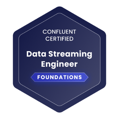 Confluent Certified Data Streaming Engineer Foundations badge
