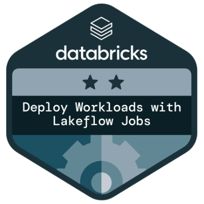 Databricks Accredited - Deploy Workloads with Lakeflow Jobs badge