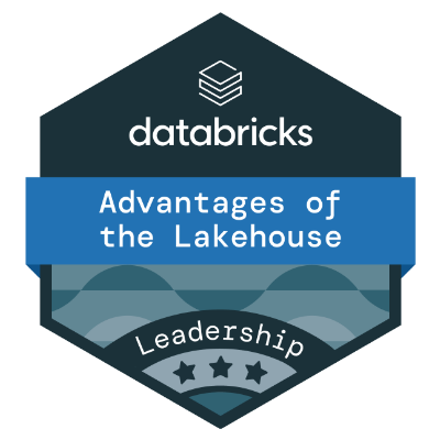 Databricks Advantages of the Lakehouse badge