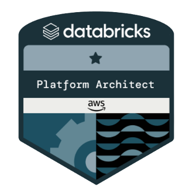 Databricks Accredited AWS Databricks Platform Architect badge