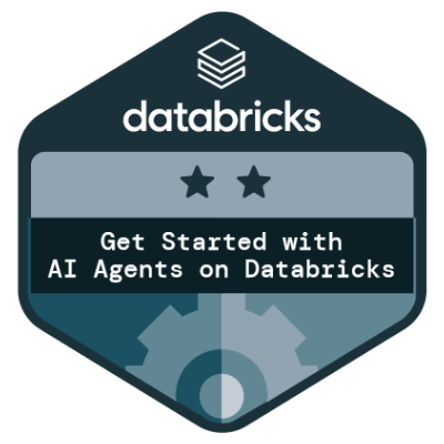 Databricks Accredited - Get Started with AI Agents on Databricks badge