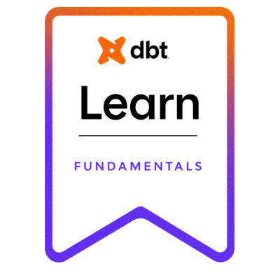 DBT Labs — DBT Fundamentals badge
