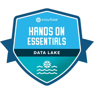 Snowflake — Hands-On Essentials: Data Lake Workshop badge
